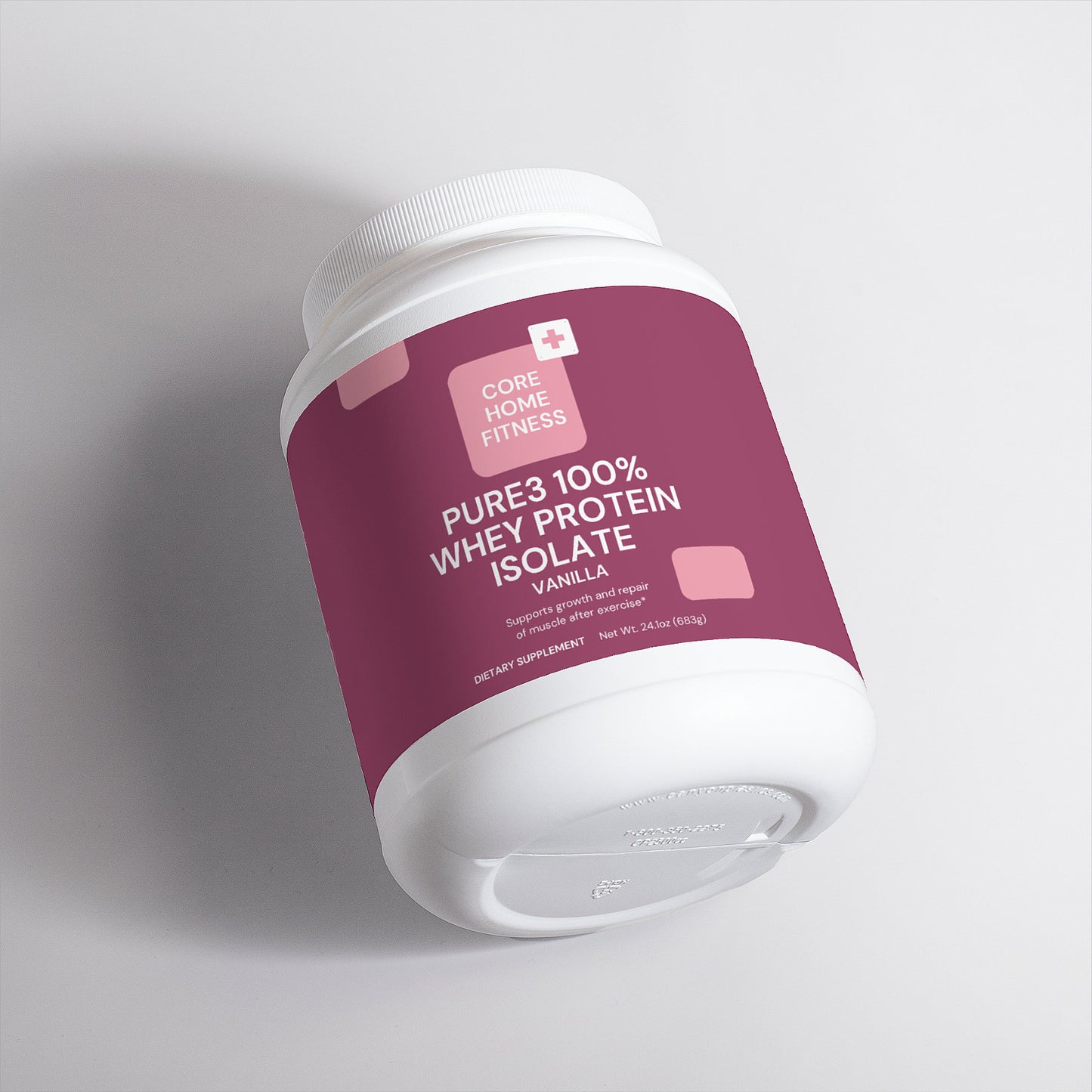 Pure3 100% Whey Protein Isolate – Vanilla | Grass-Fed, Low-Carb Recovery Shake