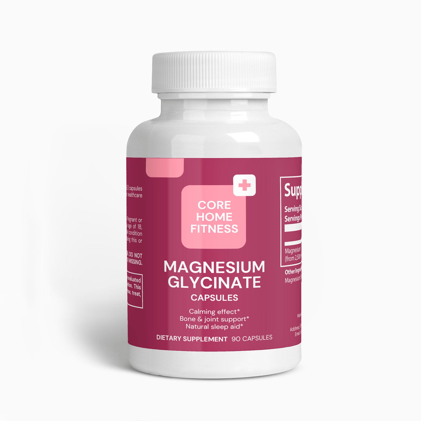 Magnesium Glycinate Supplement – High Absorption Chelated Magnesium for Sleep, Stress, Muscle & Heart Support – 90 Capsules