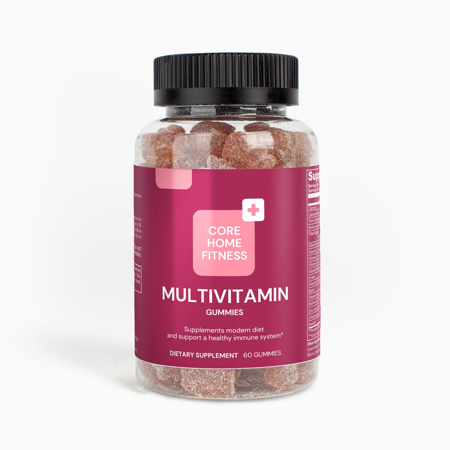 Adult Multivitamin Gummies – Daily Immune, Energy & Wellness Support – Strawberry Flavor – 60 Bear Gummies