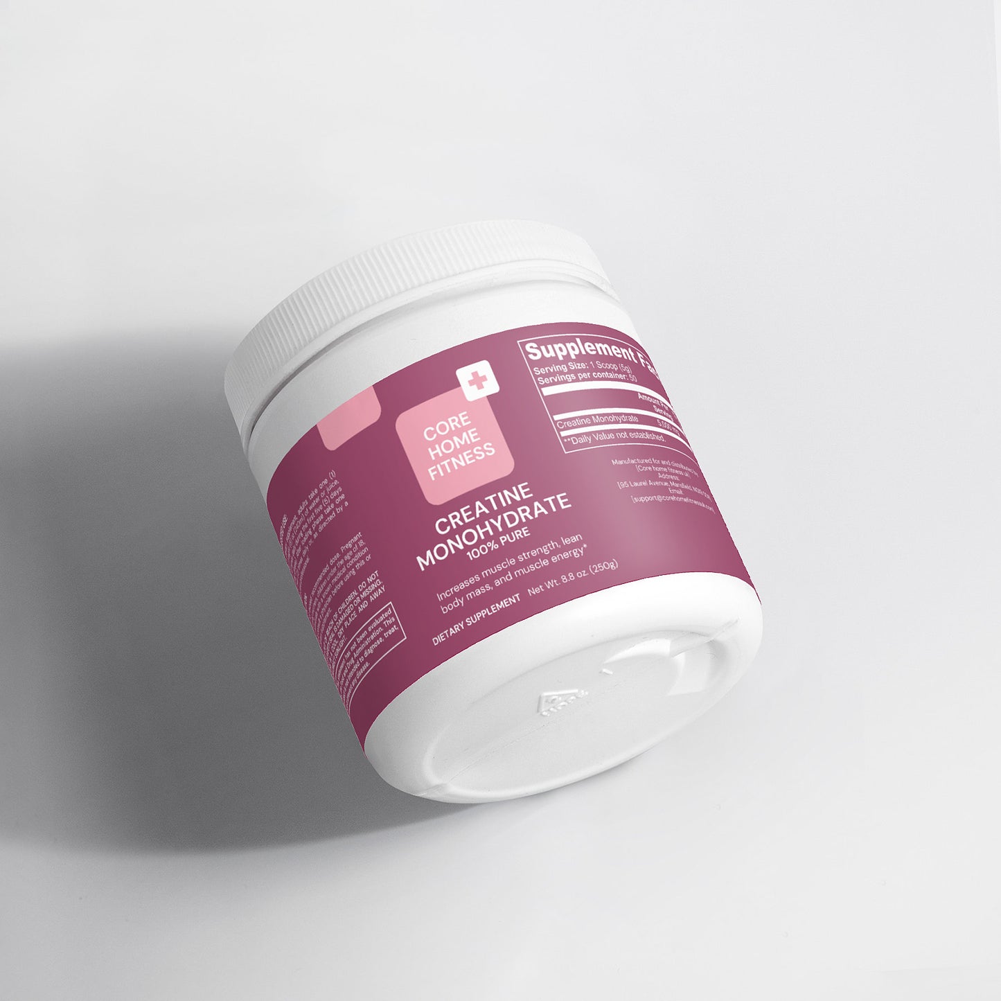 Creatine Monohydrate Powder – Pure, Micronized, Unflavored Creatine for Muscle Growth, Strength & Workout Performance – 250g