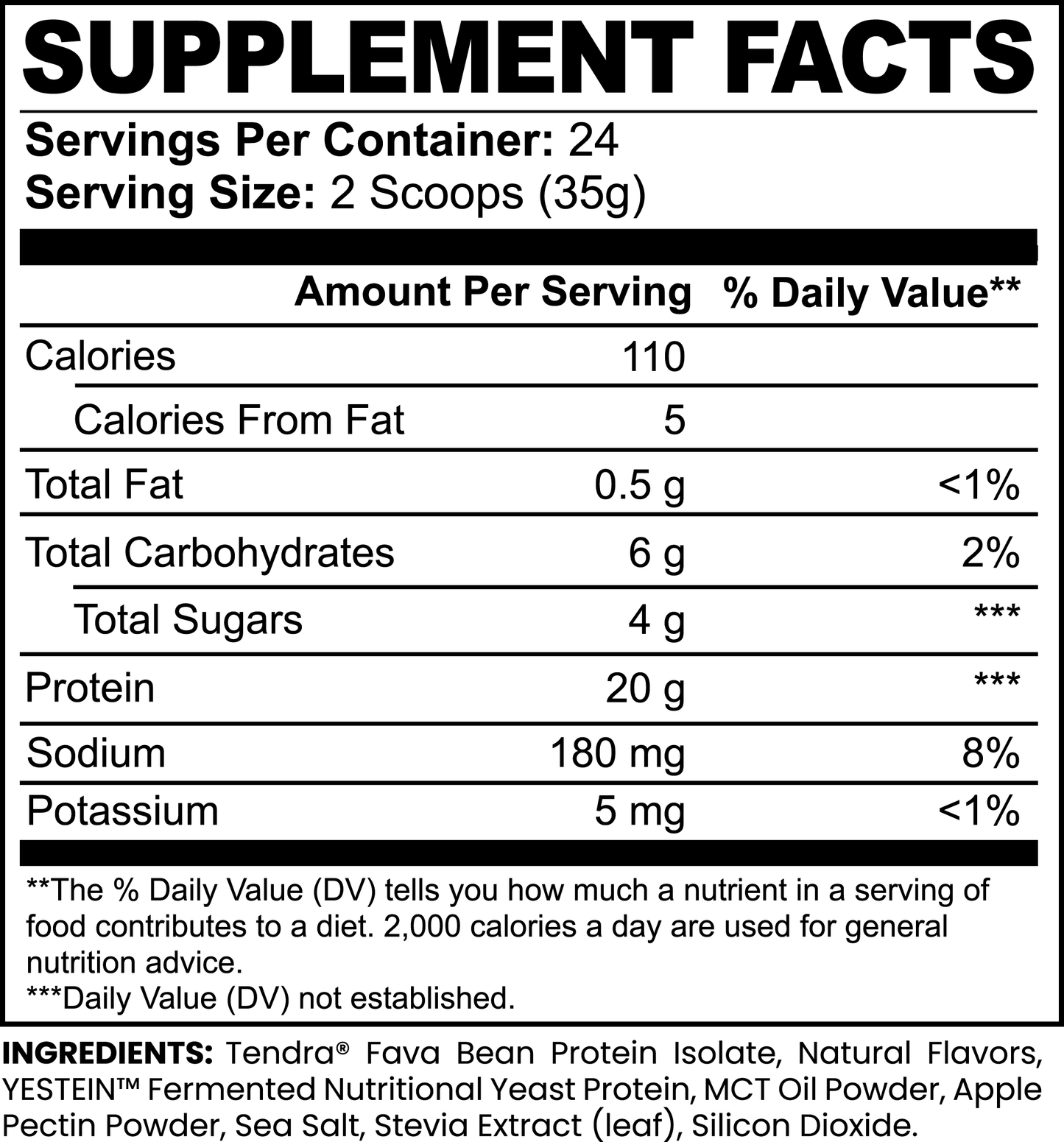 Vanilla Plant Protein Powder – 20g Vegan Protein | Dairy-Free, Soy-Free, Gluten-Free | Muscle Recovery & Weight Management