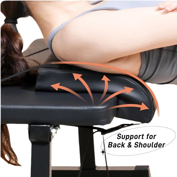 Hip Thrust Bench for Glutes with Non-Slip Foam Pad for Neck and Shoulder Support For Comfortable Home Glute Workouts