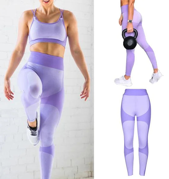 Color Block Butt Lifting Workout Leggings