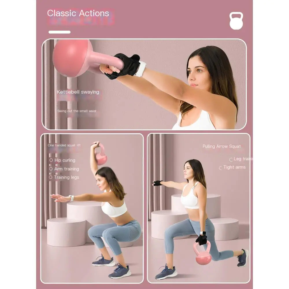 Soft Kettlebell & Dumbbell Set – PVC Vinyl Weights for Home Gym Workouts (4kg–12kg)