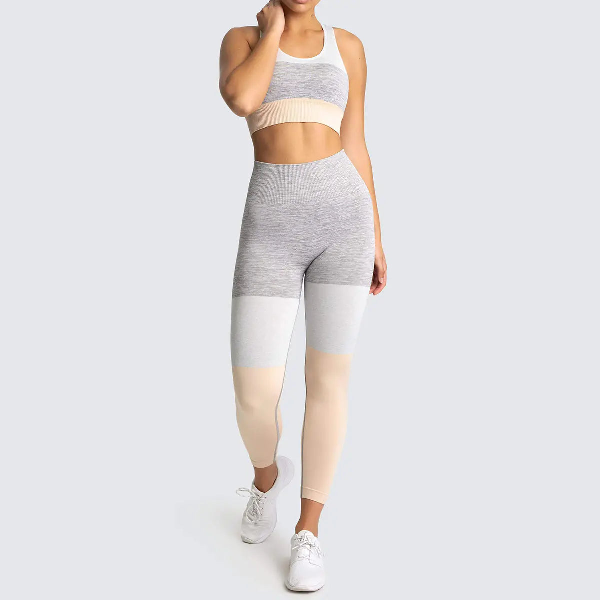 Yoga Leggings & Workout Top Set - 2 Piece Gym Outfit for Women