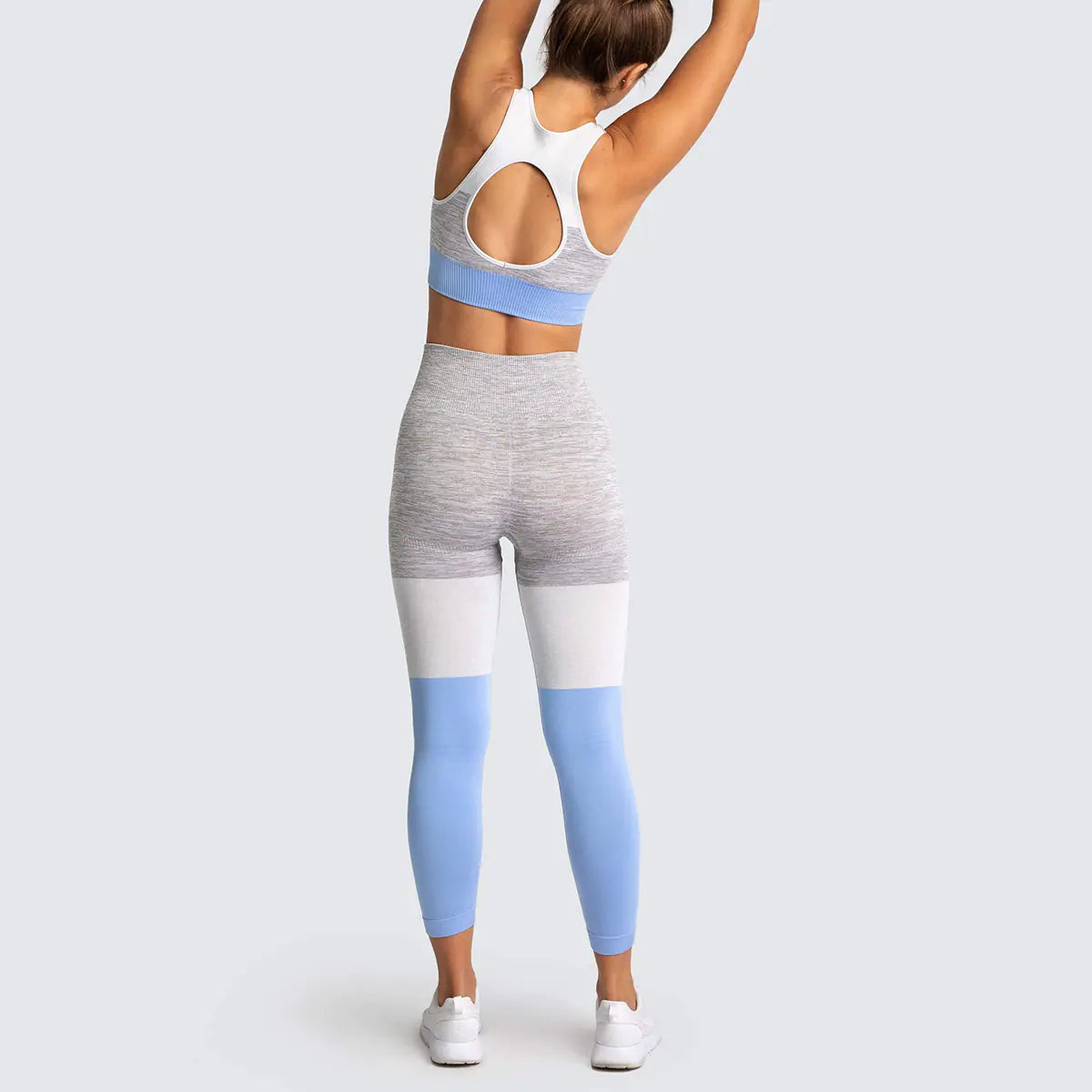 Yoga Leggings & Workout Top Set - 2 Piece Gym Outfit for Women