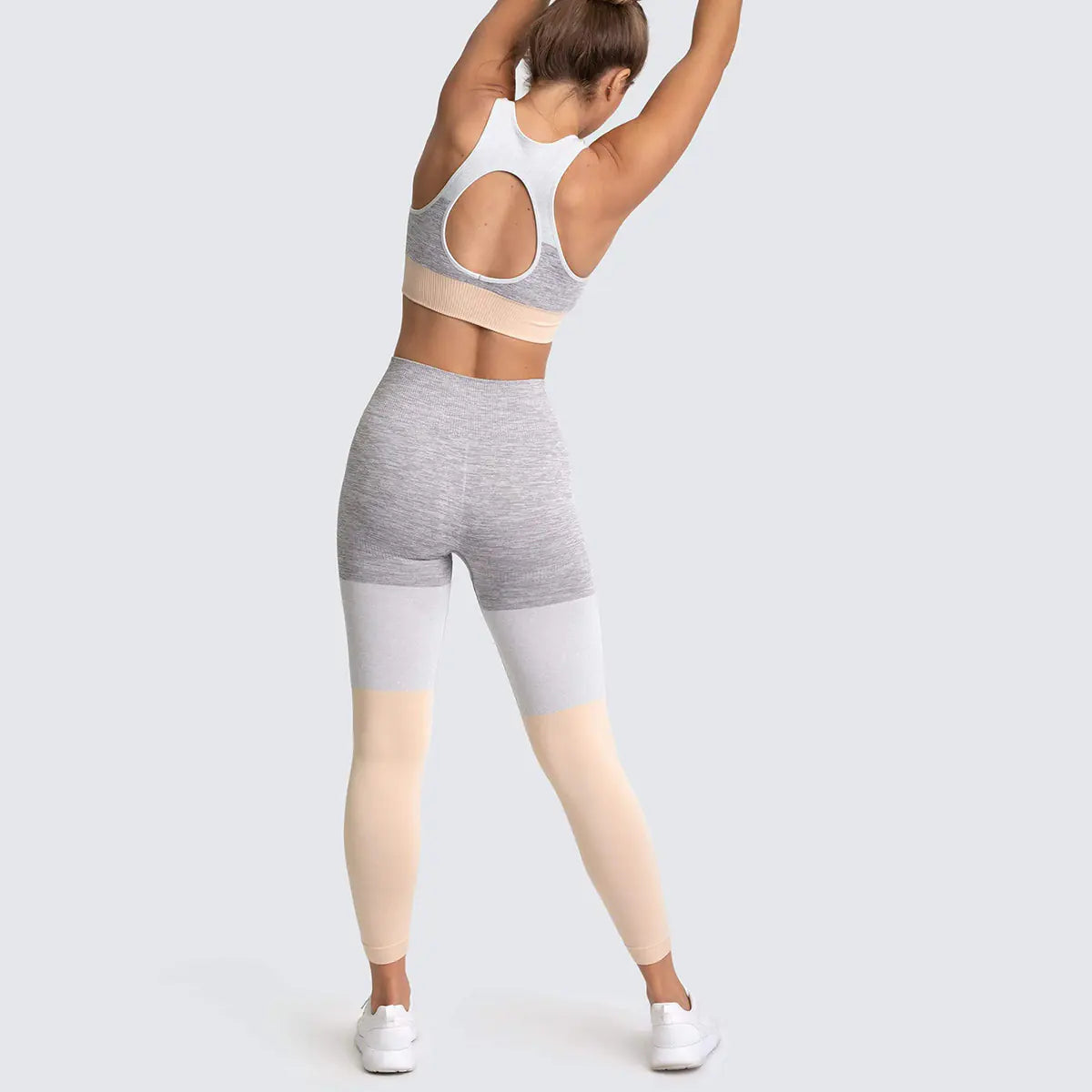 Yoga Leggings & Workout Top Set - 2 Piece Gym Outfit for Women