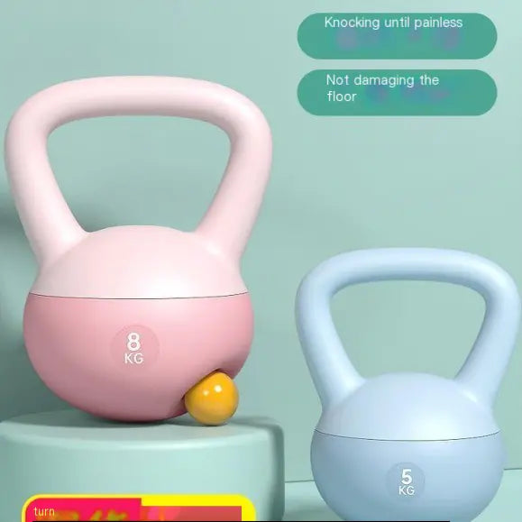 Soft Kettlebell & Dumbbell Set – PVC Vinyl Weights for Home Gym Workouts (4kg–12kg)