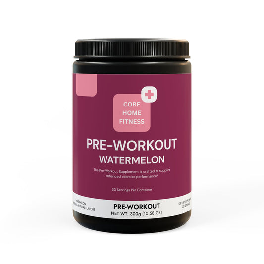 Watermelon Pre-Workout Powder – Energy, Focus & Performance Boost | 300g Supplement with B Vitamins, Creatine, Caffeine & Amino Acids