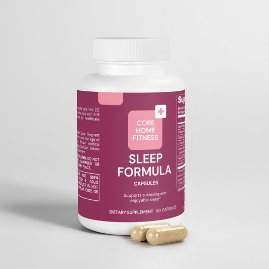 Sleep Formula – Natural Sleep Aid with Melatonin, Valerian, GABA & Chamomile – Fall Asleep Faster & Wake Up Refreshed – 60 Capsules