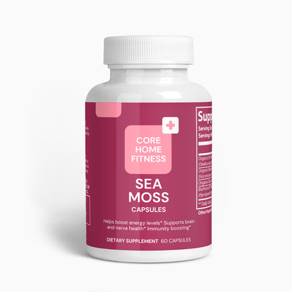 Sea Moss Capsules – Organic Irish Sea Moss, Bladderwrack & Burdock Root – Thyroid, Immunity & Gut Health Support – 60 Vegan Capsules