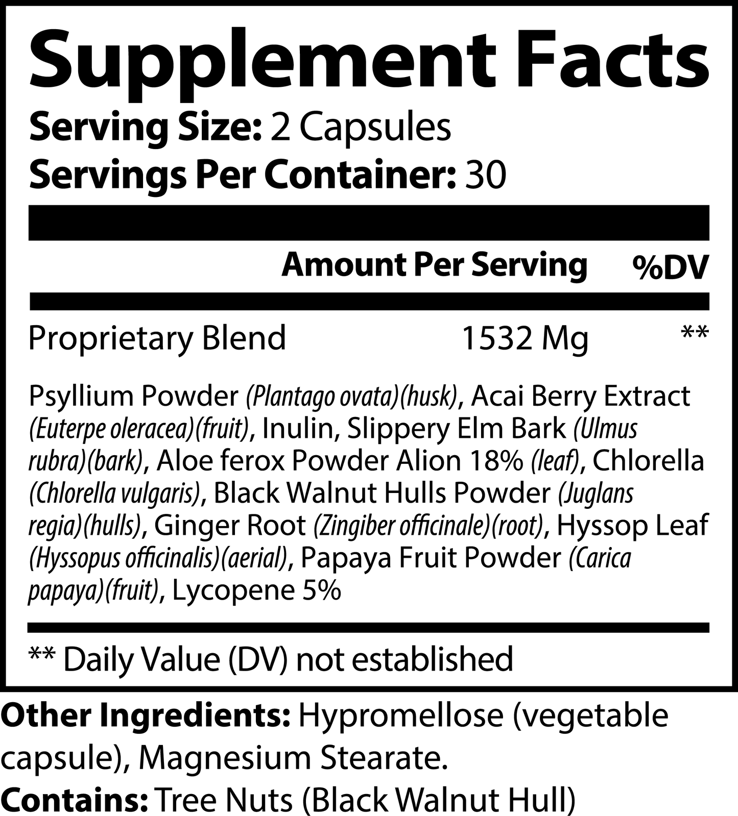 Max Detox – Acai Berry Cleanse & Colon Detox Supplement with Psyllium, Chlorella, Aloe & Ginger – Supports Digestion, Weight Loss & Gut Health – 60 Vegan Capsules