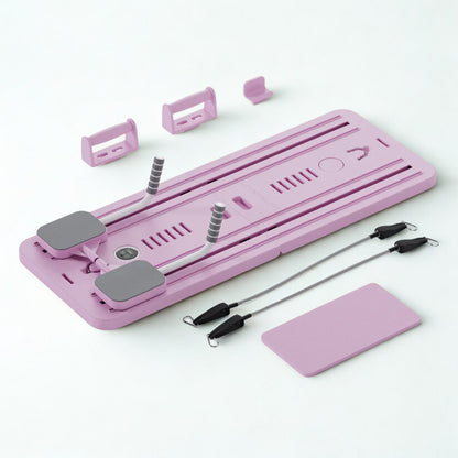 Pilates Board, Multi Purpose Compact Pilates Reformer Set For Home Fitness