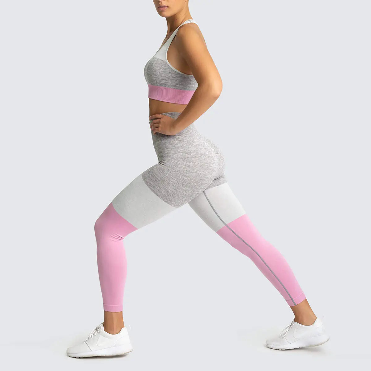 Yoga Leggings & Workout Top Set - 2 Piece Gym Outfit for Women