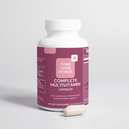 Advanced multivitamin capsules with immune, energy, and prostate support