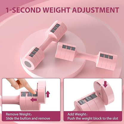 Lightweight adjustable dumbbell set for beginner and advanced workouts