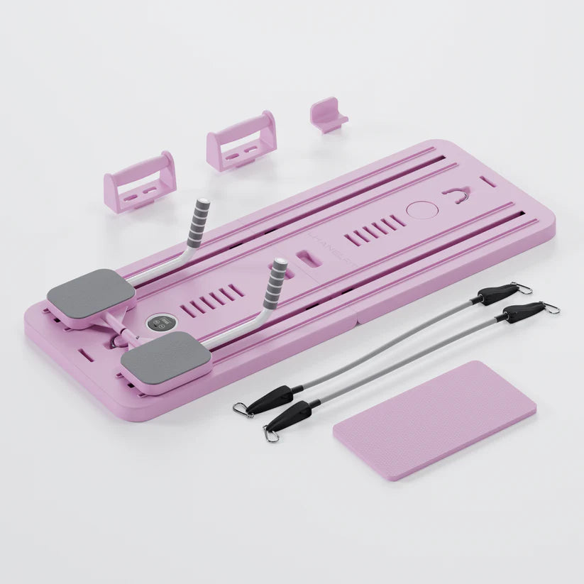 Pilates Board, Multi Purpose Compact Pilates Reformer Set For Home Fitness